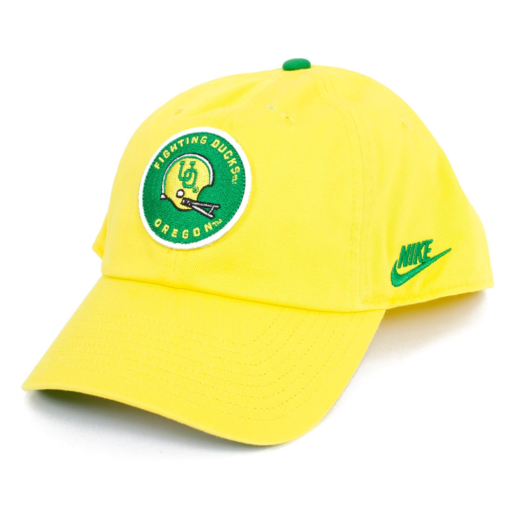 Interlocking UO, Nike, Yellow, Curved Bill, Cotton, Accessories, Unisex, Unstructured, Twill, Patch, Old Helmet design, Adjustable, Hat, 916389